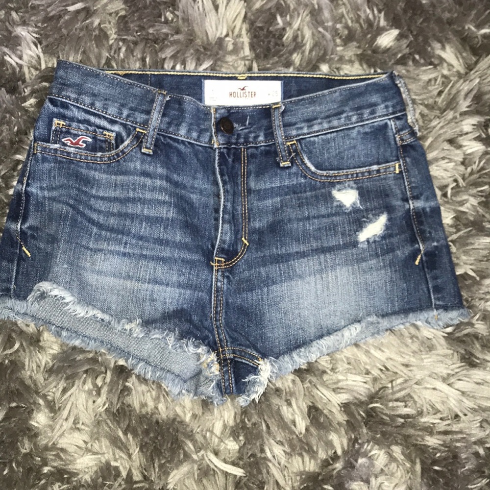 blue jean shorts